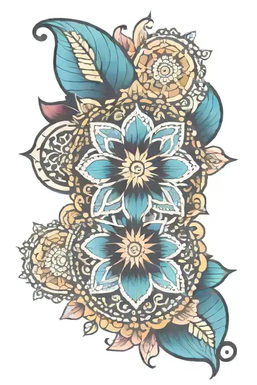 Color Mandala For The Elbow For Man