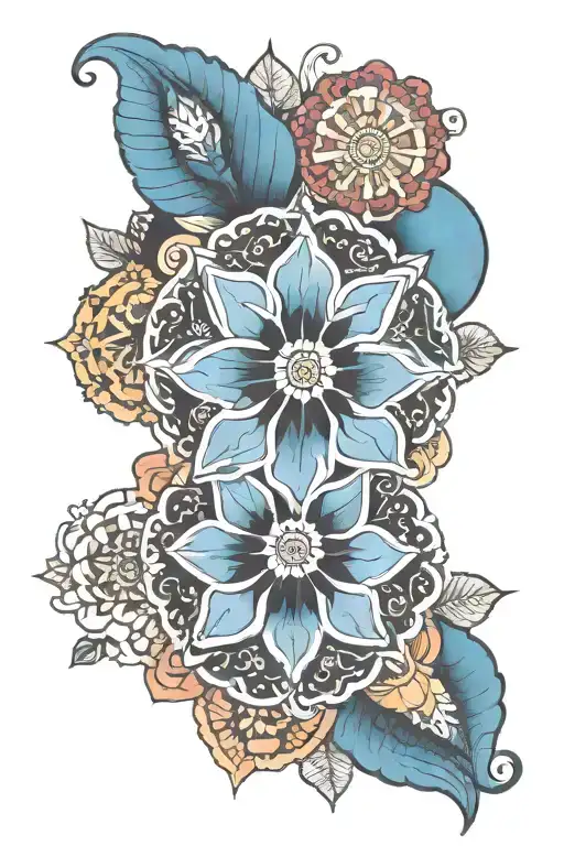 Color Mandala For Man