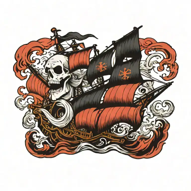 Scary Ghost Pirate Ship