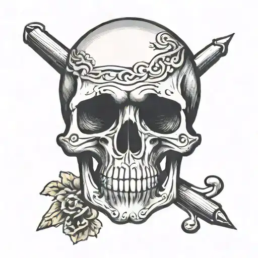 The Word Soapstone In A Skull