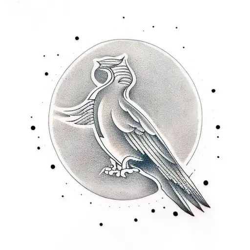 Simple Black Tattoo With The Meaning Of Power And Peace