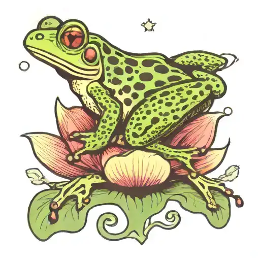 Frog Prince On Lilly Pad