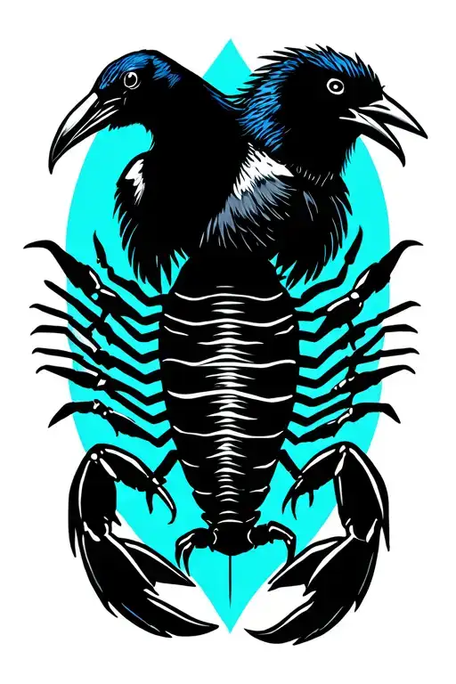 Scorpion With Crow