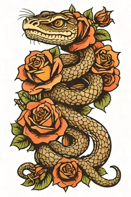 Rattlesnake And Rose Girly