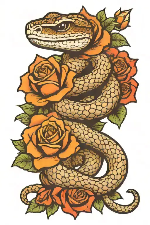 Rattlesnake And Rose Girly