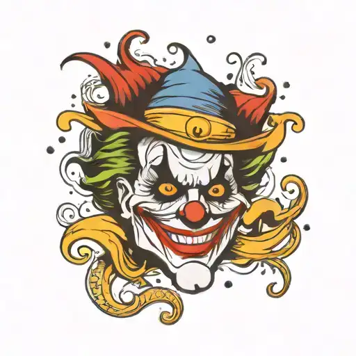 Joker Smile Wide Composition