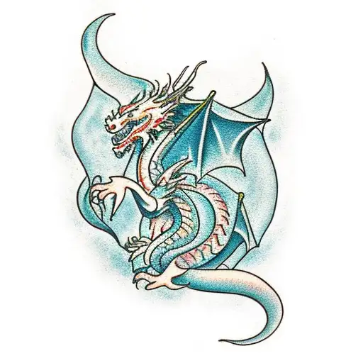 Dragon On The Iced Heart