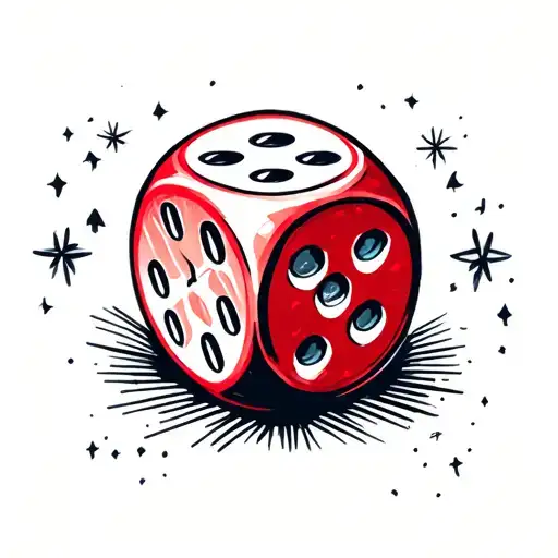 Dnd Dice Symbolizing The Gamble