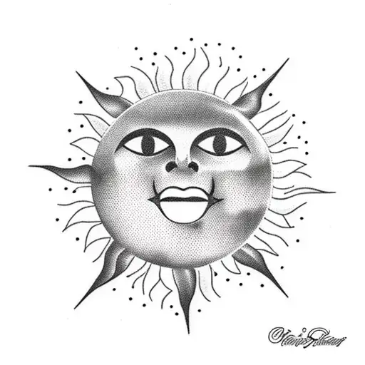 Minimalist Faceless Sun From Uruguay's Flag