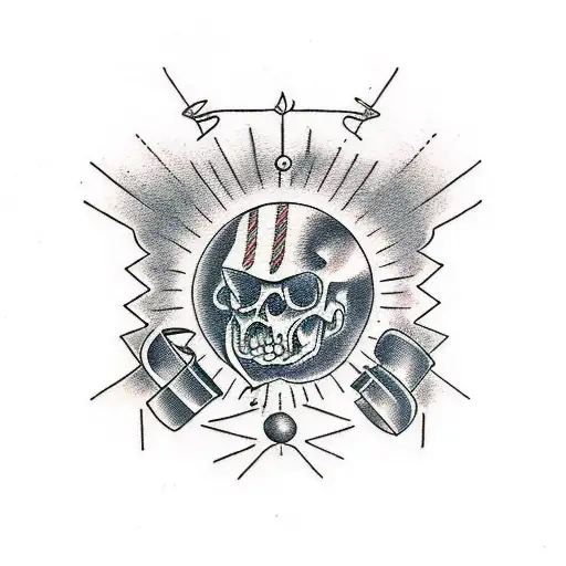 Old School Tattoo To Cover The Torso And Left Arm