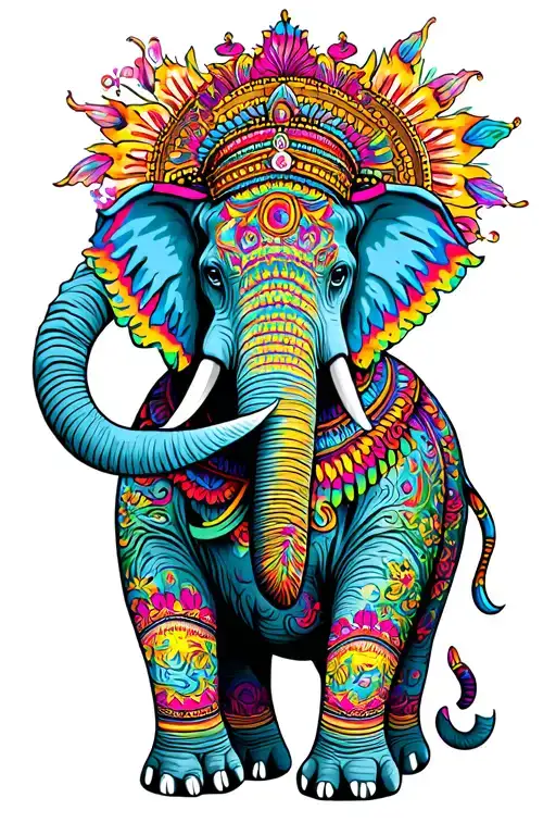 Psychedelic Elephant