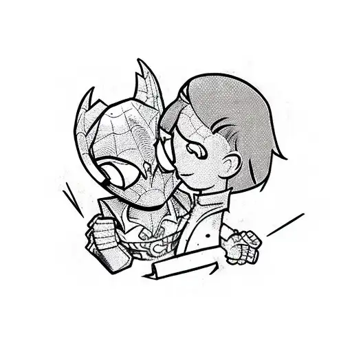 Spider-man With His Son