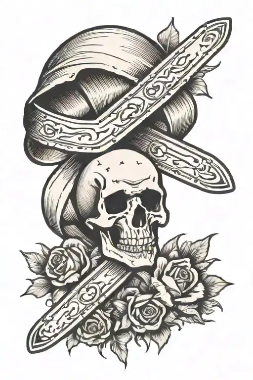 Cancer Ribbon Tattered Crusader Looking