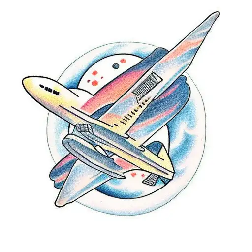 Travelling Above Earth In An Airplane