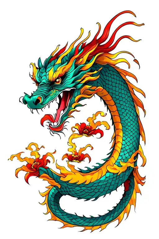 Japanese Dragon Wrapped