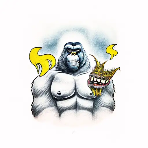 King Kong Fighting With Godzilla