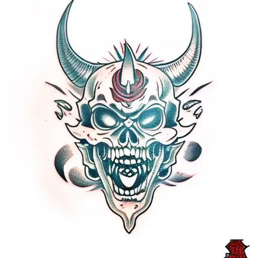 Oni Demon Skull