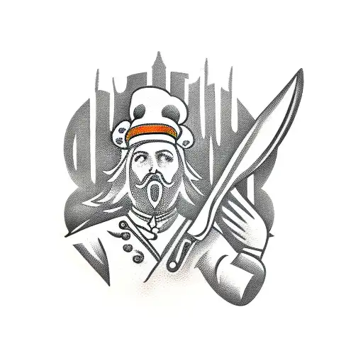 Knife Chicken Chef Cooking