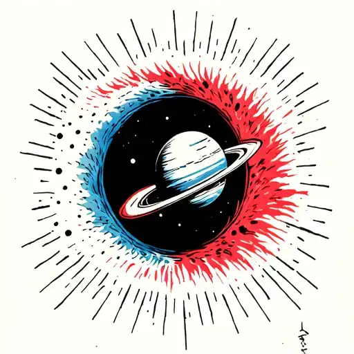 Black Hole Eating Planet