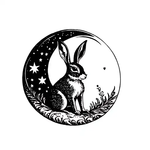 Moon Gazing Hare
