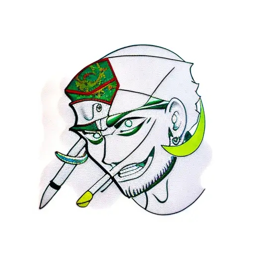Minimalist Roronoa Zoro Bandana And Earrings