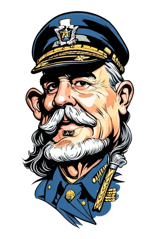 Navy Chief Retirement Caricature
