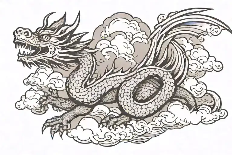 Dragon And Clouds Forming