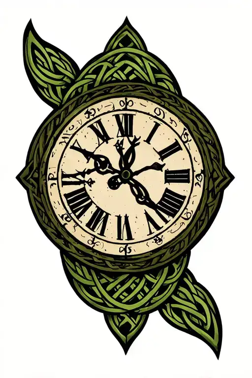 Celtic Warped Clock