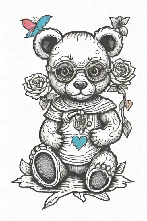 Hospital Girl Teddy Bear Strong Heart Surgery