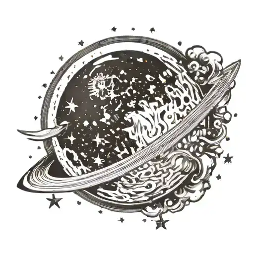 Detailed Waxing Gibbous Moon In Space