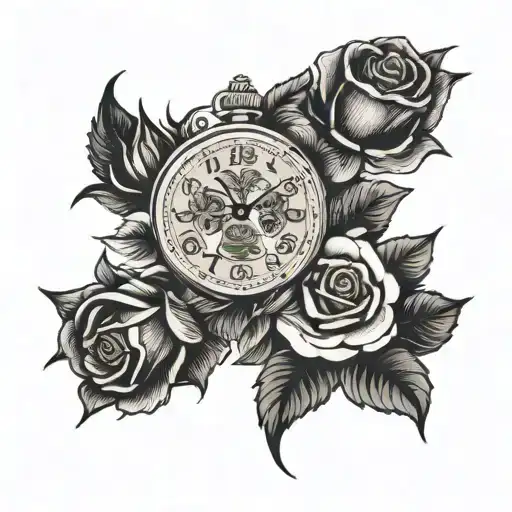 Watch With Black Roses
