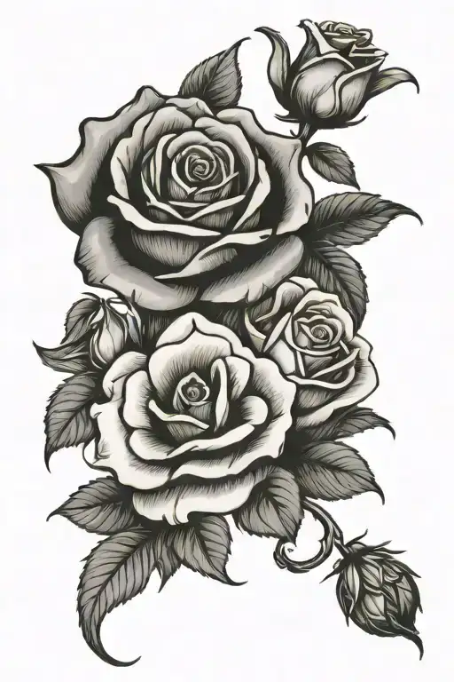 Rose Wrap On Forearm