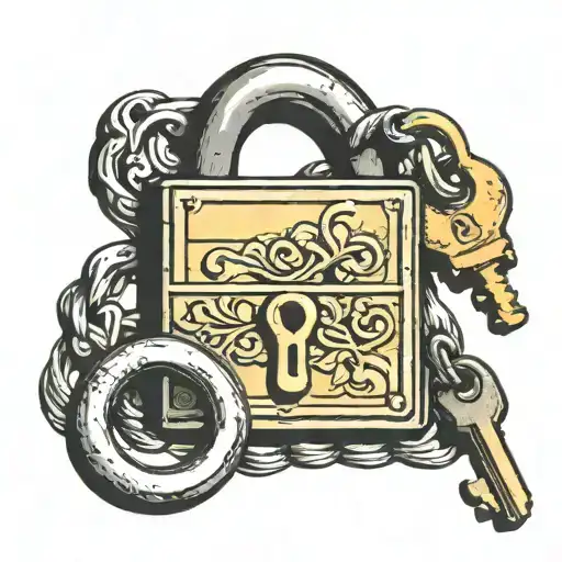 Padlock And Key No Background