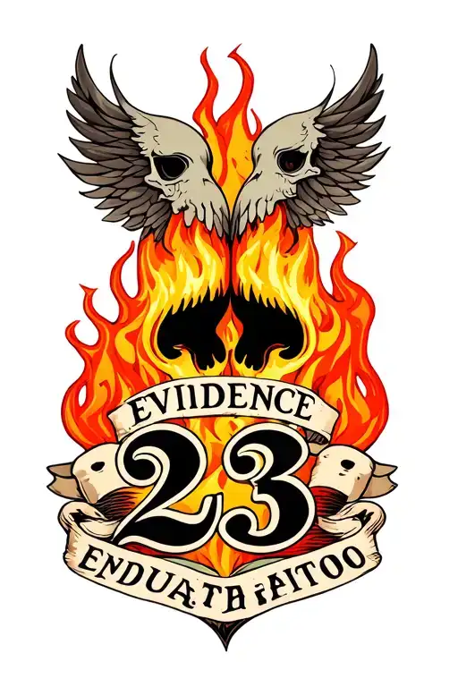 Twin Flames With The Word Evidence And The Number 23 Incorporated