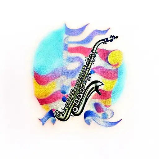 Saxophone With Semicolon