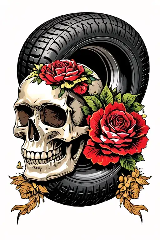 Tire Skull Inside