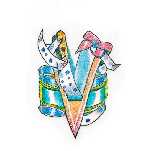 Guitar Wrapped In Ribbon