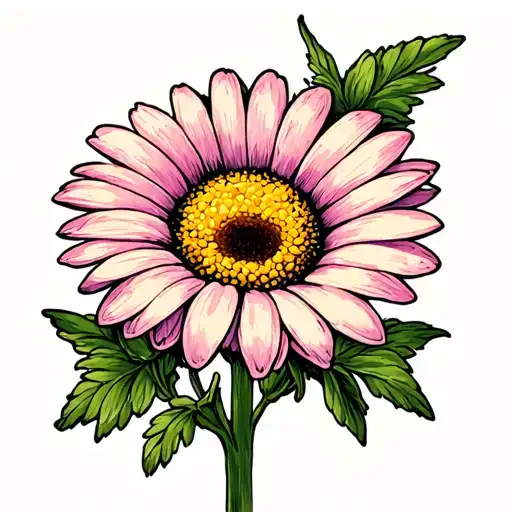 Sempre Avanti And A Daisy Flower