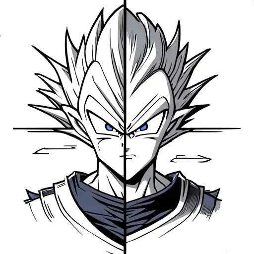 Half Alien Half Vegeta Dragon Ball