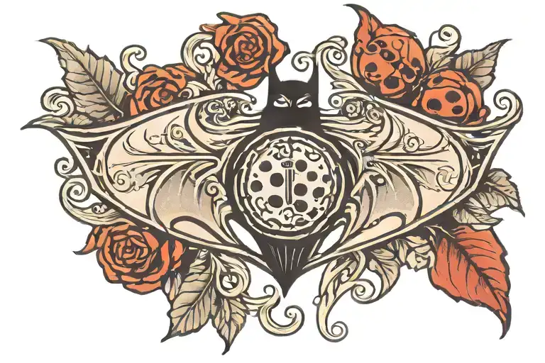 Batman Logo With Lady Bug Inspired