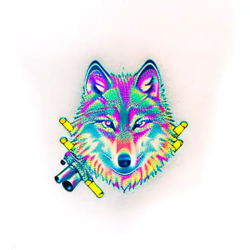 Wolf With Bullets