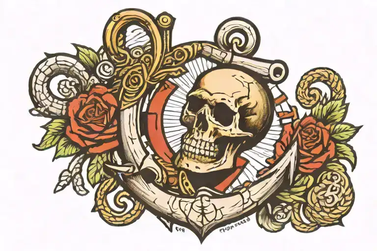 Anchor And Skull