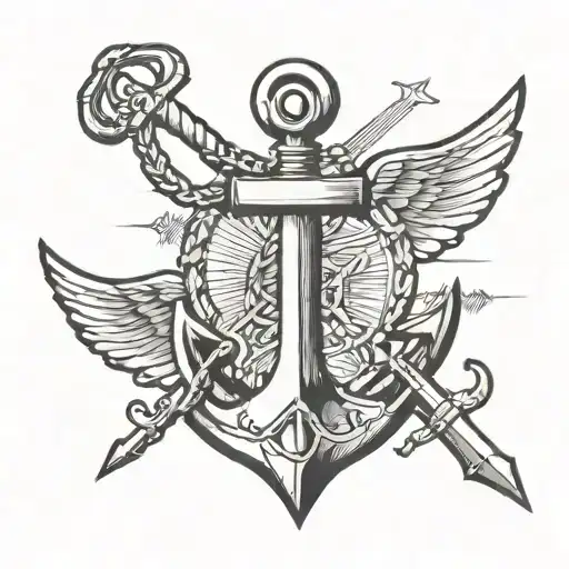 Wing Anchor Neck Side American