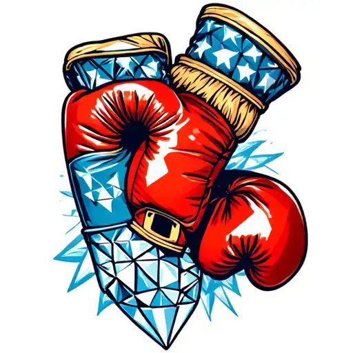 Diamond And Boxing Gloves