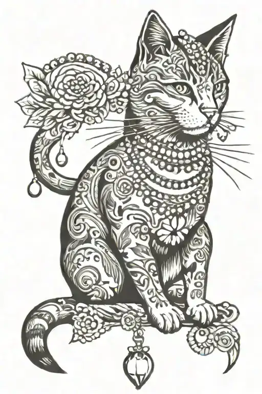 Cat And Jewelry