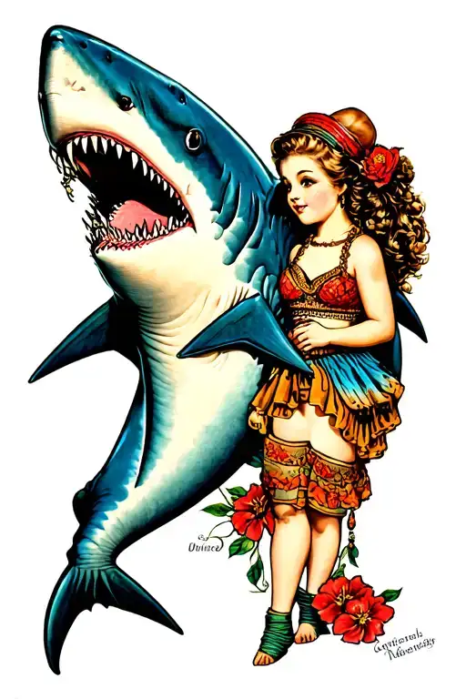Shark With A Girl