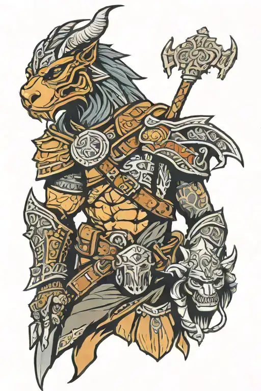 Various Skyrim Characters Made In Cartoon Style