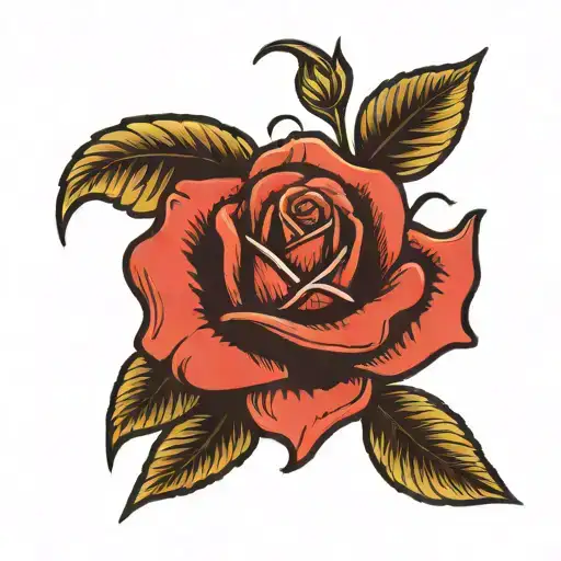 A Hand Holding A Rose