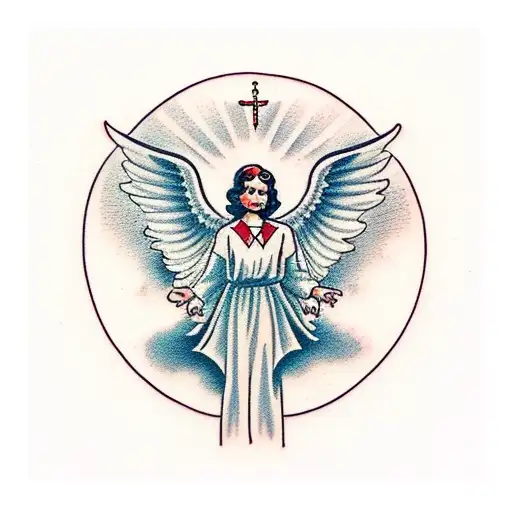 A Angel With A Rosary