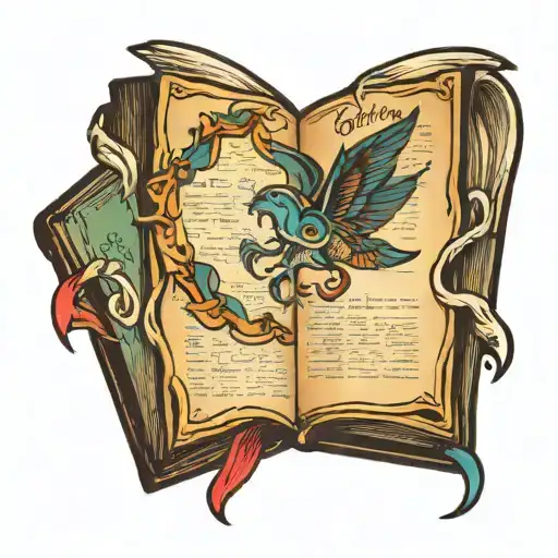 A Book Open In Front